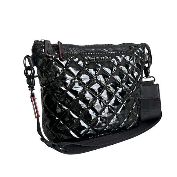 MZ Wallace Patent Metro Scout Crossbody Quilted Shoulder Bag - Picture 6 of 11